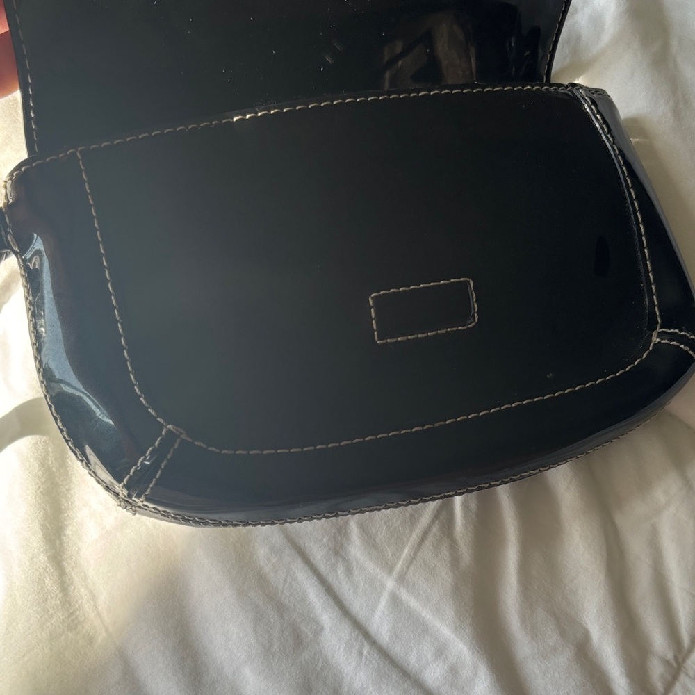 Ann Taylor Black Patent Leather Wristlet - Picture 4 of 6